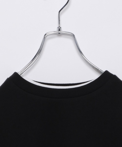 GLOBAL WORK（グローバルワーク）の「AND YUA ANY/柔らかショートスウェット×Tシャツ長袖/235623（スウェット・キッズ・チャコールグレー/ベージュ/ライトブルー/ブラック・160cm/150cm）」の6枚目の写真