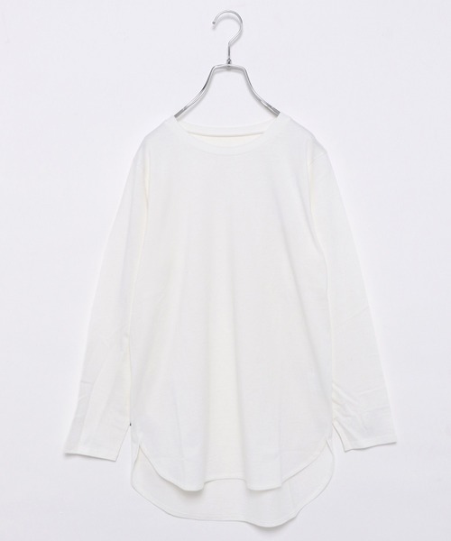 GLOBAL WORK（グローバルワーク）の「AND YUA ANY/柔らかショートスウェット×Tシャツ長袖/235623（スウェット・キッズ・チャコールグレー/ベージュ/ライトブルー/ブラック・160cm/150cm）」の15枚目の写真