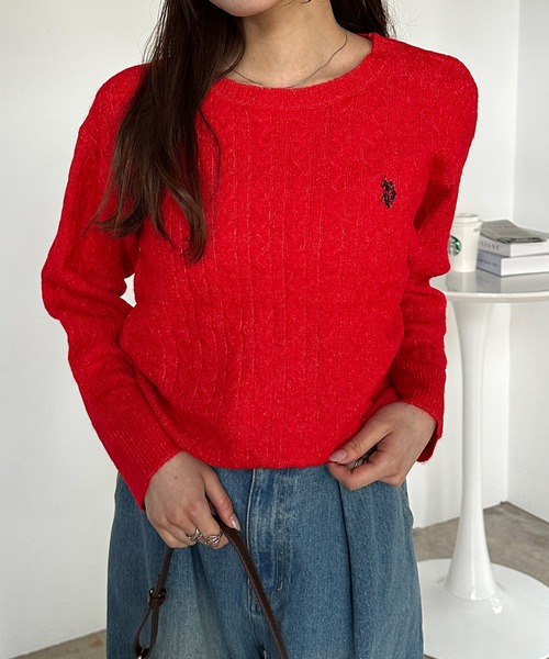 セール】RANAN/solleim別注【U.S.POLO ASSN.】 ワンポイントケーブル