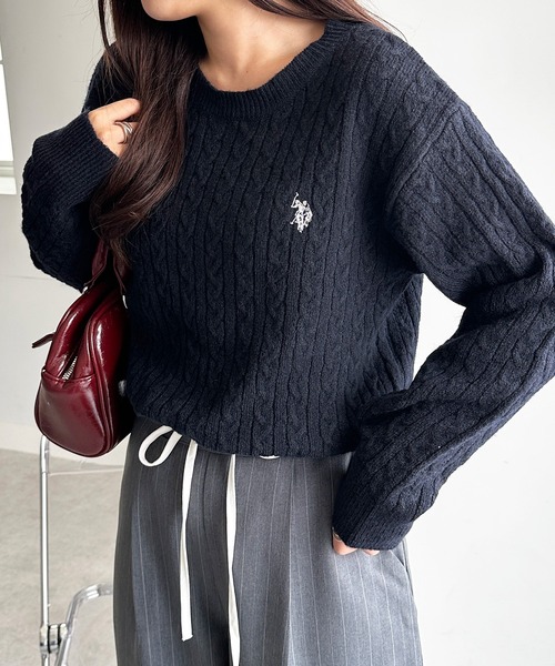 セール】RANAN/solleim別注【U.S.POLO ASSN.】 ワンポイントケーブル