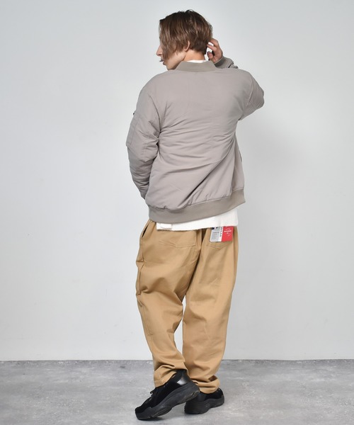 Starting Over（スターティングオーバー）の「ポリピーチ ルーズMA-1（MA-1・メンズ・ライトグリーン/カーキ/サックスブルー/グレー/ブラック/ピンク・L/M/XL）」の19枚目の写真