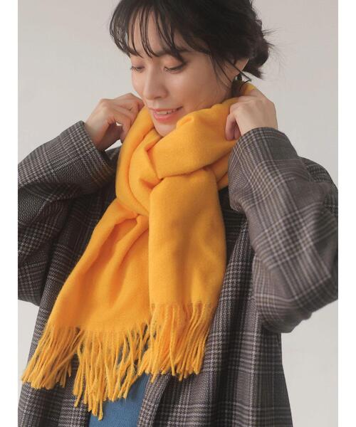 Green Parks(グリーンパークス)の「カシミヤライクストール*(ストール/ショール・レディース・その他8/ベージュ/ピンク/ブルー/オレンジ/グレー/イエロー/グリーン・FREE)」の21枚目の写真