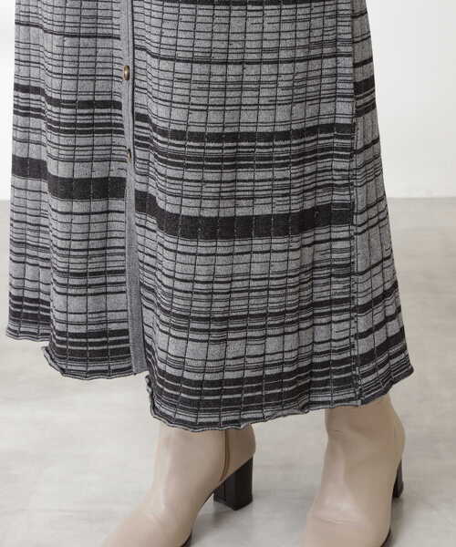 N.（N. Natural Beauty Basic）（エヌエヌナチュラルビューティーベーシック）の「◆ワイドリブ襟付メランジワンピース（ワンピース・レディース・ブラック系その他/パープル系その他/ベージュ系その他・MEDIUM）」の22枚目の写真