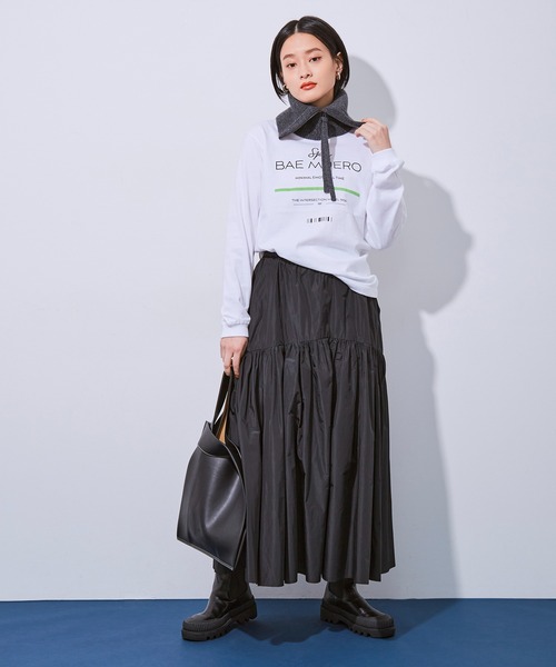 ADAM ET ROPE'（アダムエロペ）の「【ARTEMIO directed by SKIN】ロゴロンT（Tシャツ/カットソー・レディース・ホワイト/ホワイト系その他2・FREE）」の3枚目の写真