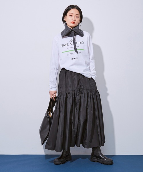 ADAM ET ROPE'（アダムエロペ）の「【ARTEMIO directed by SKIN】ロゴロンT（Tシャツ/カットソー・レディース・ホワイト/ホワイト系その他2・FREE）」の17枚目の写真