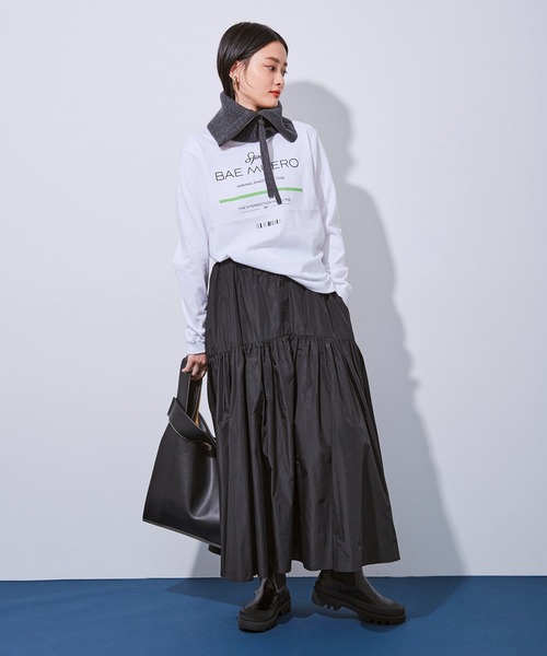 ADAM ET ROPE'（アダムエロペ）の「【ARTEMIO directed by SKIN】ロゴロンT（Tシャツ/カットソー・レディース・ホワイト/ホワイト系その他2・FREE）」の18枚目の写真