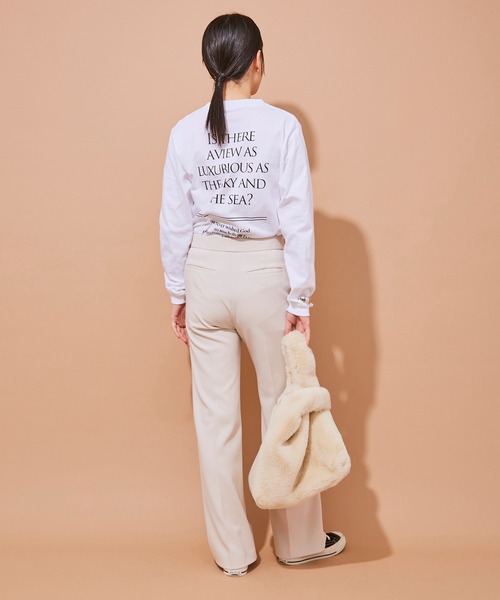 ADAM ET ROPE'（アダムエロペ）の「【ARTEMIO directed by SKIN】ロゴロンT（Tシャツ/カットソー・レディース・ホワイト/ホワイト系その他2・FREE）」の20枚目の写真