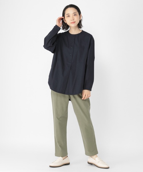 studio CLIP（スタディオクリップ）の「ストレッチドビースリムパンツ[プラスサイズあり]（その他パンツ・レディース・ライトグレー/モカ/カーキ/ブラック・MEDIUM/X-LARGE/XXX-LARGE/SMALL/XX-LARGE/LARGE）」の5枚目の写真