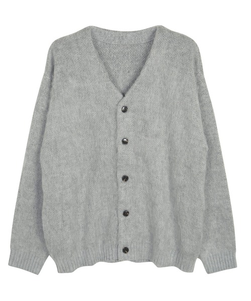 roshell（ロシェル）の「モヘア調 Wジャガード カーディガン（カーディガン/ボレロ・メンズ・ライトグレー/ブラック/グレイッシュブルー/ブラウン/レオパード/ブラック系その他/その他/グレー系その他/グリーン/グレー系その他2・X-LARGE/MEDIUM/LARGE）」の18枚目の写真