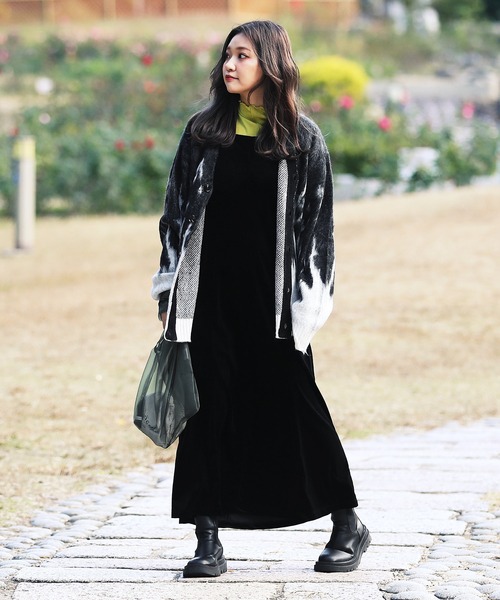 roshell（ロシェル）の「モヘア調 Wジャガード カーディガン（カーディガン/ボレロ・メンズ・ライトグレー/ブラック/グレイッシュブルー/ブラウン/レオパード/ブラック系その他/その他/グレー系その他/グリーン/グレー系その他2・X-LARGE/MEDIUM/LARGE）」の17枚目の写真