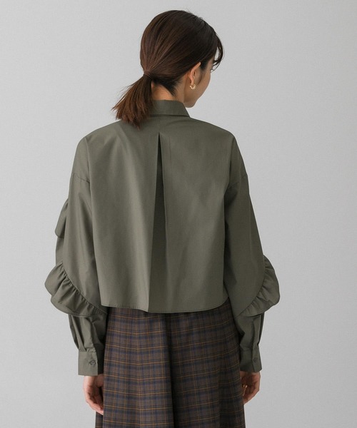KBF（ケイビーエフ）の「ラッフルフリルシャツ（シャツ/ブラウス・レディース・ホワイト/ブラック/カーキ・ONE）」の21枚目の写真