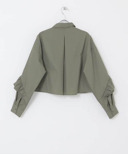 KBF（ケイビーエフ）の「ラッフルフリルシャツ（シャツ/ブラウス・レディース・ホワイト/ブラック/カーキ・ONE）」の22枚目の写真