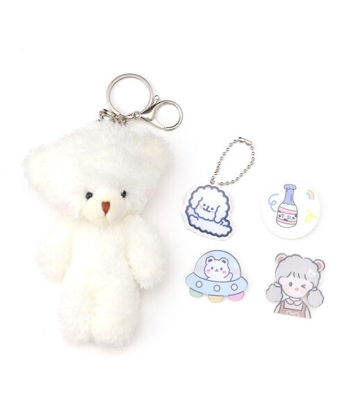 Ober Tashe（オーバータッシェ）の「くま人形付きリュック（バックパック/リュック・レディース・ピンク系/アイボリー/ブラック・FREE）」の15枚目の写真