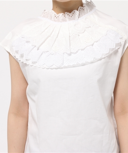 BEAMS BOY(ビームスボーイ)の「TORI-TO / スモッグ ノースリーブ シャツ(シャツ/ブラウス・レディース・ホワイト/ホワイト系その他・ONE SIZE)」の18枚目の写真