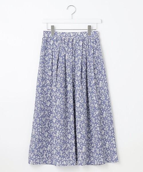 J.PRESS Ladies（J.プレス レディス）の「【洗える】ポリエステルデシンフラワープリント スカート（スカート・レディース・ネイビー系5/ライラック系5・XS）」の6枚目の写真