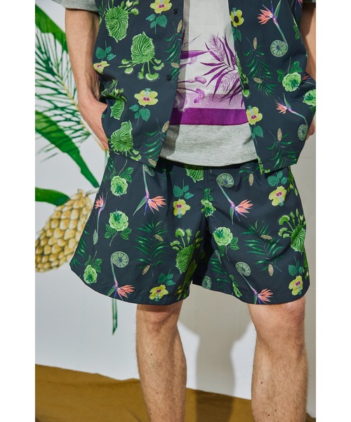 AlexanderLeeChang（アレキサンダーリーチャン）の「AlexanderLeeChang アレキサンダーリーチャン / SO PLANTS SHORTS プランツグラフィックプリントショーツ セットアップショートパンツ 撥水 防水 / AC042201（その他パンツ・メンズ・ミント/ブラウン/ブラック・1/3/2）」の12枚目の写真
