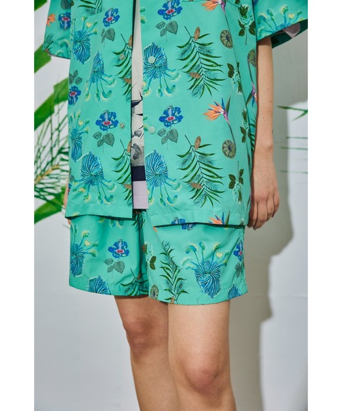 AlexanderLeeChang（アレキサンダーリーチャン）の「AlexanderLeeChang アレキサンダーリーチャン / SO PLANTS SHORTS プランツグラフィックプリントショーツ セットアップショートパンツ 撥水 防水 / AC042201（その他パンツ・メンズ・ミント/ブラウン/ブラック・1/3/2）」の16枚目の写真