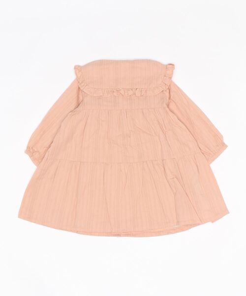 petit main（プティマイン）の「衿つきティアードワンピース（ワンピース・キッズ・オフホワイト/オレンジ/ライトグリーン・80ｃｍ/90cm/110cm/100cm/120cm/130cm）」の8枚目の写真