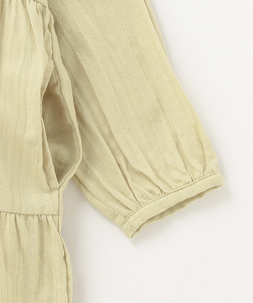 petit main（プティマイン）の「衿つきティアードワンピース（ワンピース・キッズ・オフホワイト/オレンジ/ライトグリーン・80ｃｍ/90cm/110cm/100cm/120cm/130cm）」の13枚目の写真