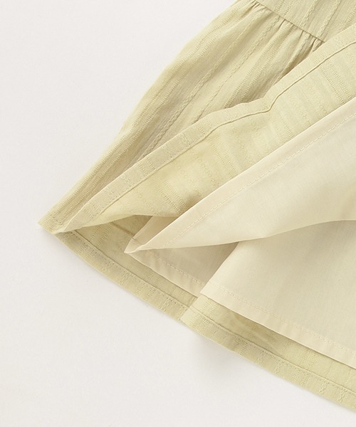 petit main（プティマイン）の「衿つきティアードワンピース（ワンピース・キッズ・オフホワイト/オレンジ/ライトグリーン・80ｃｍ/90cm/110cm/100cm/120cm/130cm）」の15枚目の写真