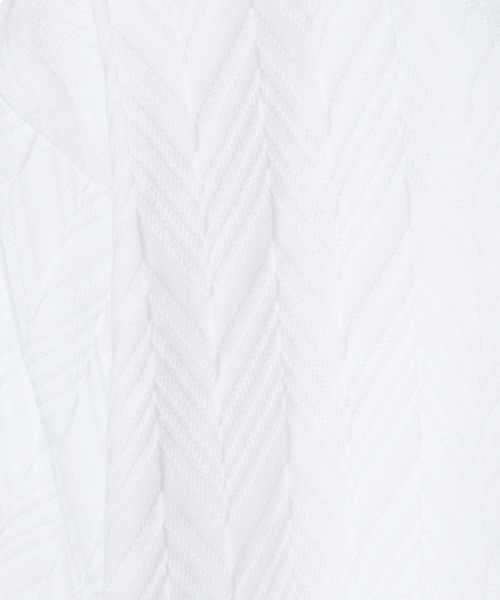 CROWDED CLOSET（クラウデッドクローゼット）の「リンクスヘリンボーン柄ポロシャツ（ポロシャツ・メンズ・ベージュ/ネイビー/ホワイト・02/03/04）」の21枚目の写真