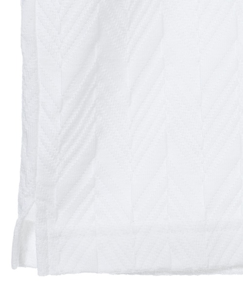 CROWDED CLOSET（クラウデッドクローゼット）の「リンクスヘリンボーン柄ポロシャツ（ポロシャツ・メンズ・ベージュ/ネイビー/ホワイト・02/03/04）」の22枚目の写真