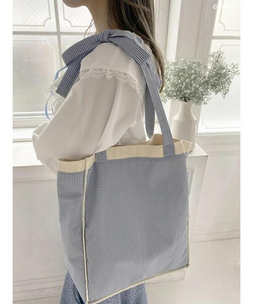 Disney（ディズニー）の「ナナ/リボンハンドルトートバッグ（トート  