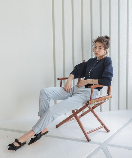 DONOBAN（ドノバン）の「2wayパールボタンカーディガン（カーディガン/ボレロ・レディース・ホワイト/グレー/ブラック系その他・F）」の21枚目の写真