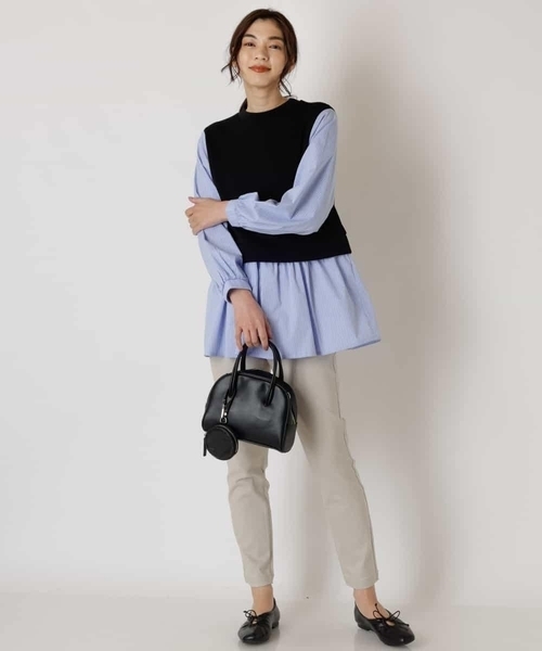 a.v.v(アーヴェヴェ)の「ハイパーストレッチ美脚スリムパンツ(その他パンツ・レディース・カーキ/ライトグレー/チャコールグレー/ブラック・34/38/36/40/32/42/44)」の18枚目の写真