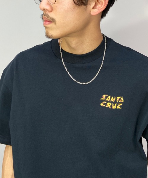 SANTA CRUZ（サンタクルーズ）の「【ムラサキスポーツ別注】SANTACRUZ/サンタクルーズ ルーズシルエット バックプリントTシャツ 502221416（Tシャツ/カットソー・メンズ・ブラック/ホワイト・M/XL/XXL/L）」の12枚目の写真
