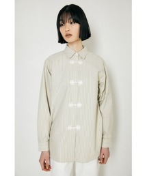 MOUSSY | CHINA BUTTON STRIPE シャツ(シャツ/ブラウス)