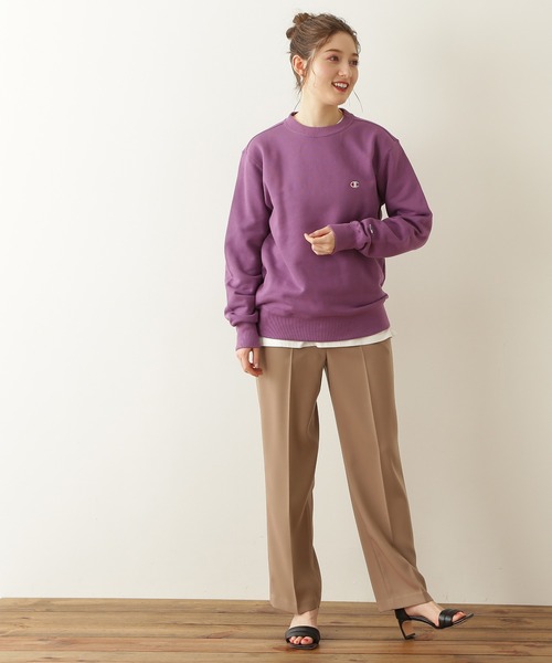 N.（N. Natural Beauty Basic）（エヌエヌナチュラルビューティーベーシック）の「◆センタープレスストレートパンツ（その他パンツ・レディース・ベージュ/イエロー・MEDIUM）」の4枚目の写真