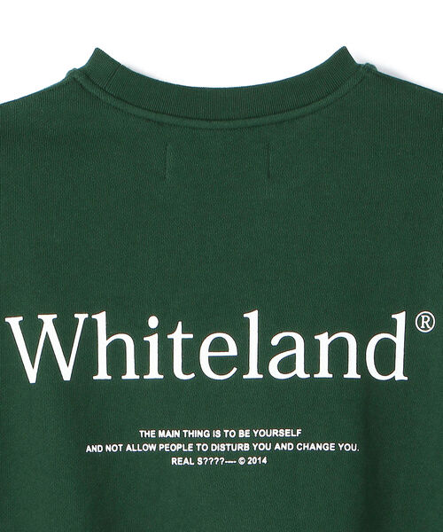 WHITELAND(ホワイトランド)の「WHITELAND/ホワイトランド/CREW SWEAT/クルーネック スウェット(スウェット・メンズ・ダークグリーン/オートミール・FREE)」の13枚目の写真