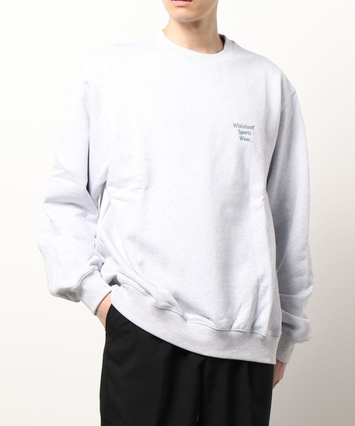 WHITELAND(ホワイトランド)の「WHITELAND/ホワイトランド/CREW SWEAT/クルーネック スウェット(スウェット・メンズ・ダークグリーン/オートミール・FREE)」の5枚目の写真