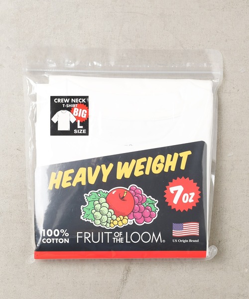 FRUIT OF THE LOOM（フルーツオブザルーム）の「/FRUIT OF THE LOOM/7oz HEAVY WEIGHT BIG T（Tシャツ/カットソー・メンズ・杢グレー/ホワイト/ブラック/カーキ・LARGE/X-LARGE/MEDIUM）」の15枚目の写真