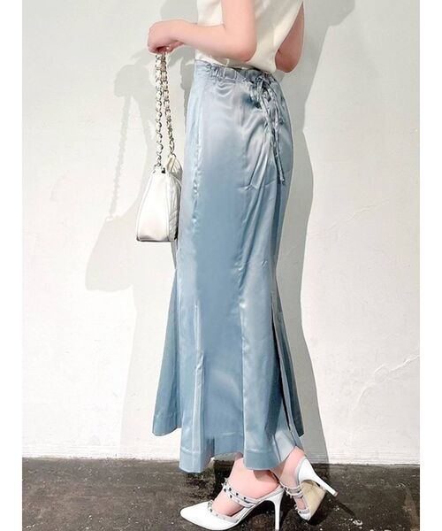 RESEXXY（リゼクシー）の「バックレースアップマーメイドスカート（スカート・レディース・オレンジ/ブルー/ラベンダー・FREE）」の2枚目の写真