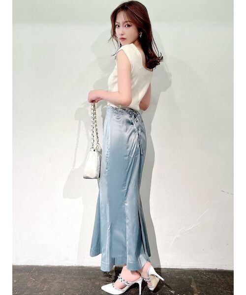 RESEXXY（リゼクシー）の「バックレースアップマーメイドスカート（スカート・レディース・オレンジ/ブルー/ラベンダー・FREE）」の5枚目の写真