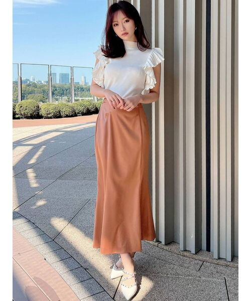 RESEXXY（リゼクシー）の「バックレースアップマーメイドスカート（スカート・レディース・オレンジ/ブルー/ラベンダー・FREE）」の6枚目の写真