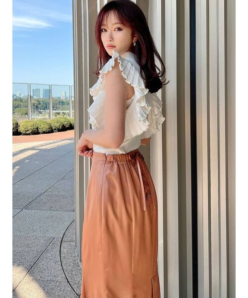 RESEXXY（リゼクシー）の「バックレースアップマーメイドスカート（スカート・レディース・オレンジ/ブルー/ラベンダー・FREE）」の9枚目の写真