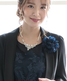 Placebo（プラシーボ）の「２WAY ダリア ＆ トロワフルール コサージュ（ブローチ/コサージュ）」