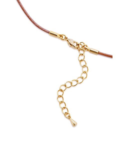 human woman（ヒューマンウーマン）の「◆レザーコードネックレス（ネックレス・レディース・ベージュ・ﾌﾘ-）」の7枚目の写真