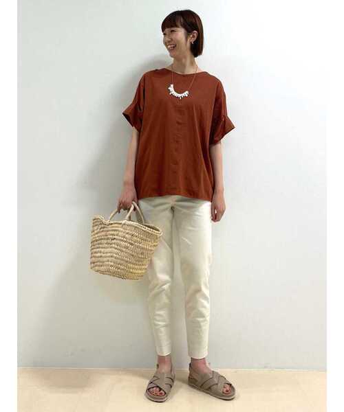 human woman（ヒューマンウーマン）の「◆レザーコードネックレス（ネックレス・レディース・ベージュ・ﾌﾘ-）」の9枚目の写真