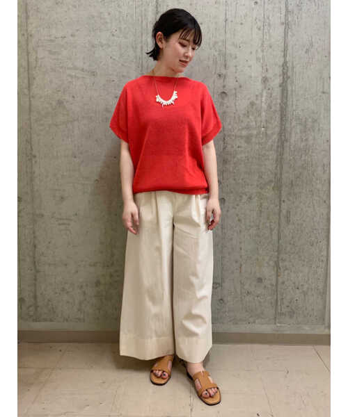 human woman（ヒューマンウーマン）の「◆レザーコードネックレス（ネックレス・レディース・ベージュ・ﾌﾘ-）」の10枚目の写真