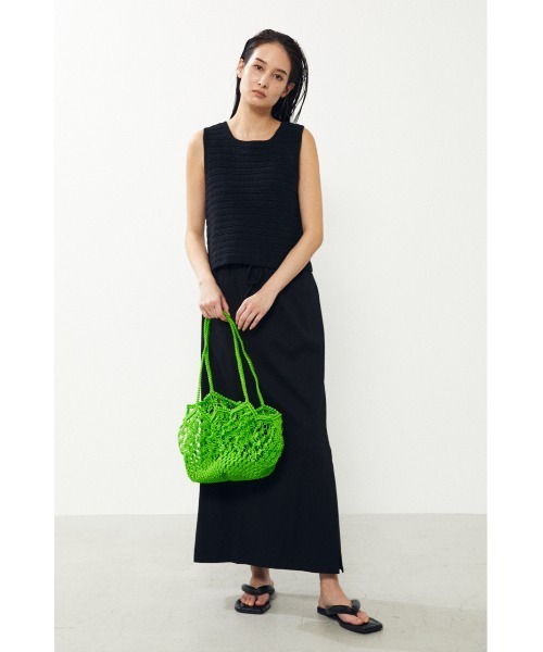 BLACK BY MOUSSY（ブラックバイマウジー）の「crochet knit vest（クロシェニットベスト）（ベスト・レディース・ホワイト/ブラック/ブラウン・FREE）」の19枚目の写真