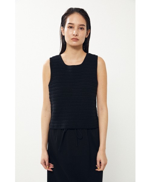BLACK BY MOUSSY（ブラックバイマウジー）の「crochet knit vest（クロシェニットベスト）（ベスト・レディース・ホワイト/ブラック/ブラウン・FREE）」の12枚目の写真