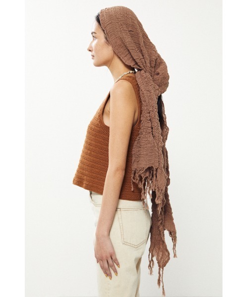 BLACK BY MOUSSY（ブラックバイマウジー）の「crochet knit vest（クロシェニットベスト）（ベスト・レディース・ホワイト/ブラック/ブラウン・FREE）」の13枚目の写真