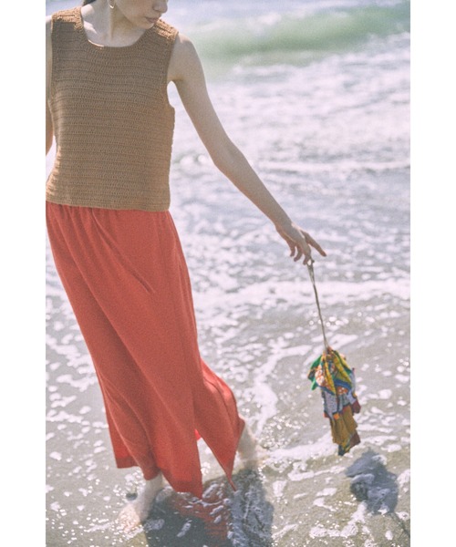 BLACK BY MOUSSY（ブラックバイマウジー）の「crochet knit vest（クロシェニットベスト）（ベスト・レディース・ホワイト/ブラック/ブラウン・FREE）」の22枚目の写真