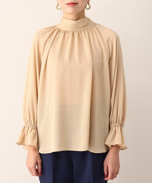 UNTITLED（アンタイトル）の「◆【STORY掲載】ヨーリューストライプブラウス（シャツ/ブラウス・レディース・ベージュ系その他6/ブルー系2/ベージュ系その他2・44/02/04/00/48）」の13枚目の写真