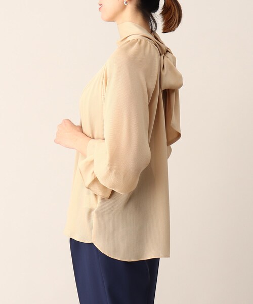 UNTITLED（アンタイトル）の「◆【STORY掲載】ヨーリューストライプブラウス（シャツ/ブラウス・レディース・ベージュ系その他6/ブルー系2/ベージュ系その他2・44/02/04/00/48）」の19枚目の写真