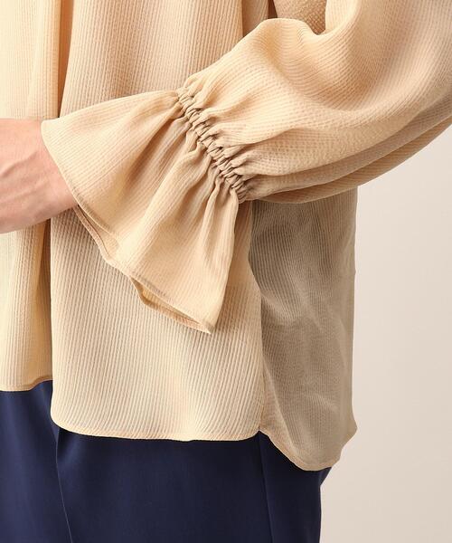 UNTITLED（アンタイトル）の「◆【STORY掲載】ヨーリューストライプブラウス（シャツ/ブラウス・レディース・ベージュ系その他6/ブルー系2/ベージュ系その他2・44/02/04/00/48）」の10枚目の写真